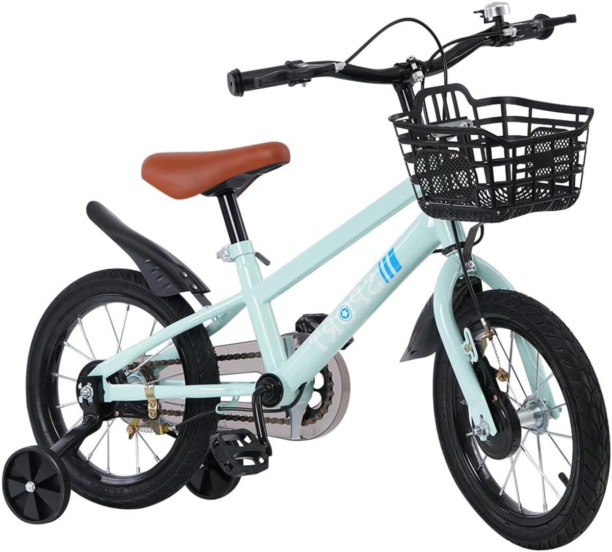 Kinderfiets met Zijwieltjes en Mand - 12, 14, 16 en 18 Inch - Voor Jongens en Meisjes (2-8 Jaar)