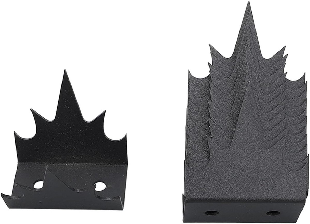 Hek Spikes - Beveiliging Spikes - Huis Beveiligen - Anti-klim Ontwerp - 12 Stuks - Zwart