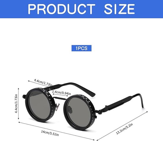 Gepolariseerde Zonnebril met Verstelbare 1-9 Tint - Premium Hars Glazen met UV-Bescherming - Inclusief Hardcase - Unisex Zonnebril voor Autorijden, Reizen & Outdoor - Zwart — afbeelding 2