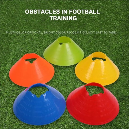 Voetbal Trainings Kegels - Marker Schotels - Sport Training - Duidelijke Zichtbaarheid - 20 Stuks - Geel — afbeelding 3