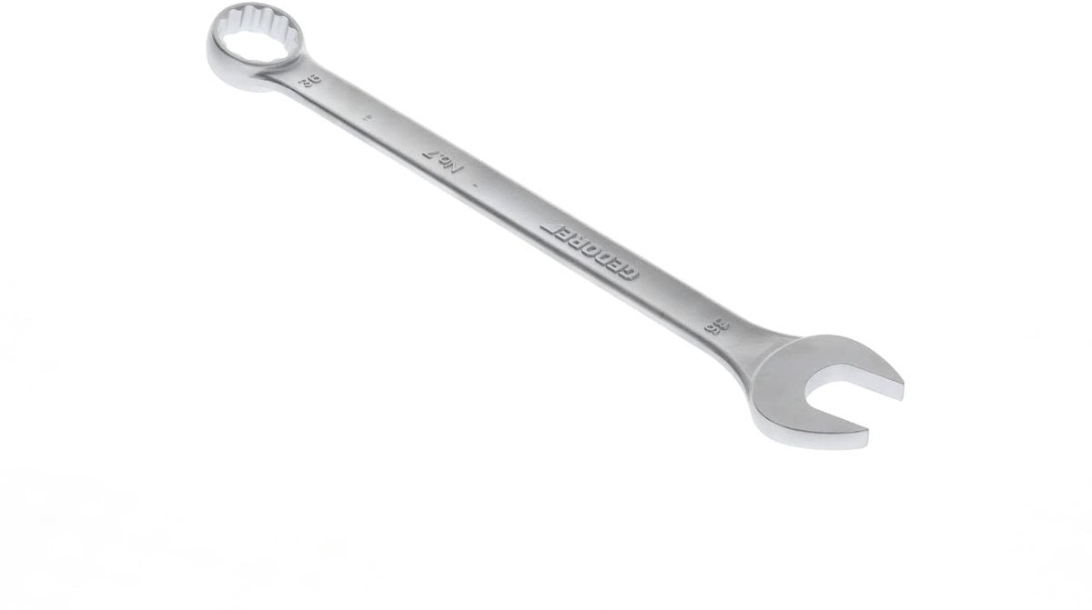 Ringsleutel UD-profiel - Steeksleutel Moersleutel - Moeren Aandraaien - Optimale Krachtoverbrenging - 36 mm 460 mm - Zilver