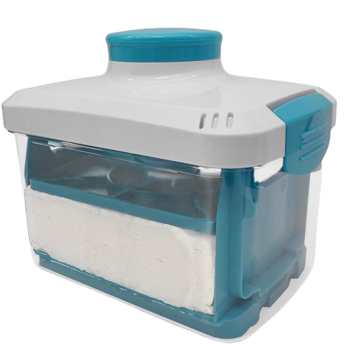 Paneer Pers - Sojawrongelmachine Kaasvorm - Vocht Verwijderen - Duurzaam ABS Materiaal - 23 x 18 x 15 cm - Wit