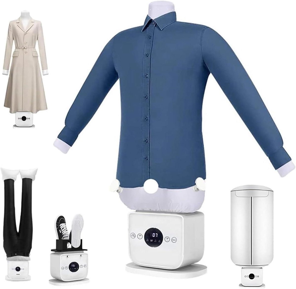 Opblaasbare Strijkautomaat - Stoomstrijkijzer Droger - Kleding Snel Strijken - Handsfree Automatisch - 8-10 Minuten - Niet gespecificeerd