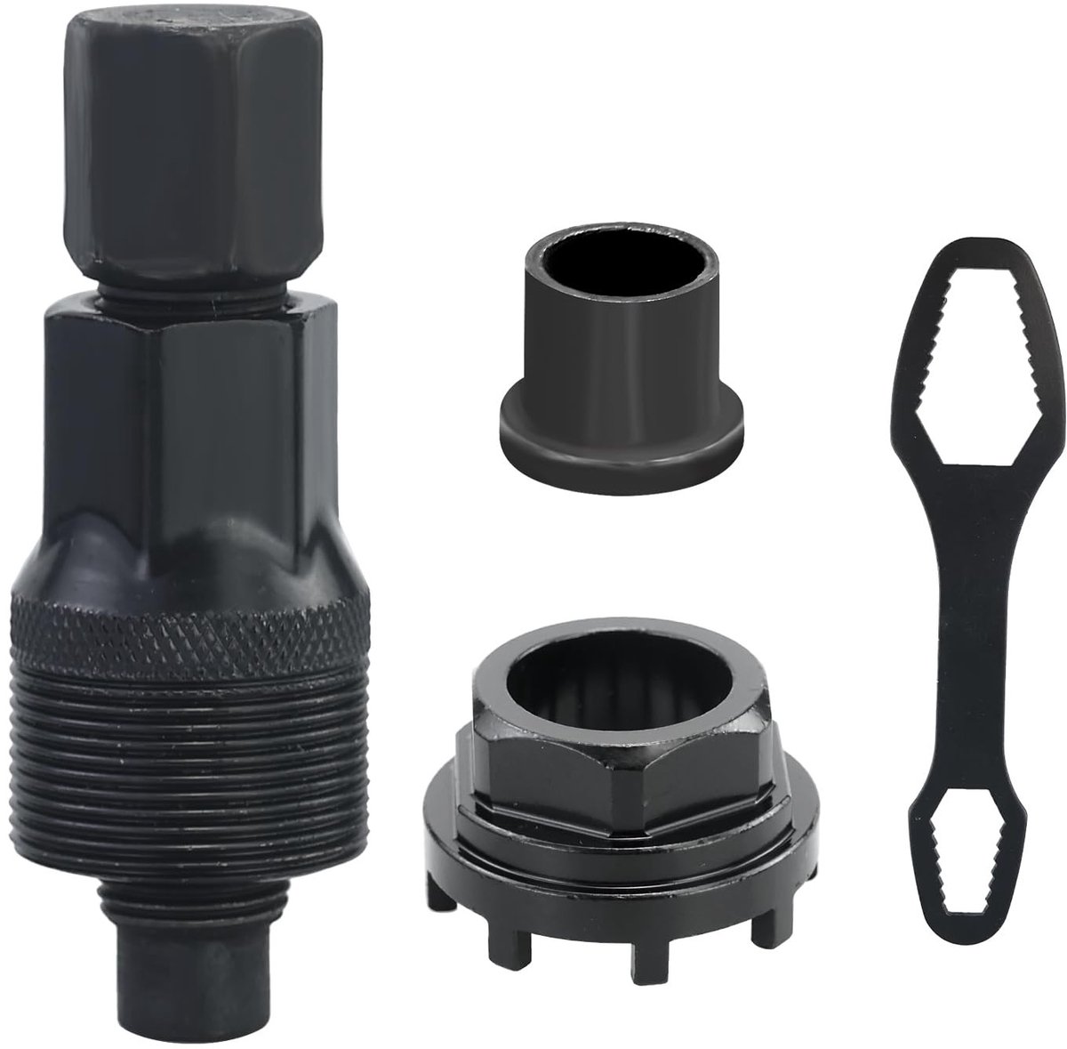 NTH products- Zwengeltrekker 42 mm - Trapasslagergereedschap - Cranktrekker - Fietsvergrendelingsgereedschap - Koolstofstaal - Inclusief ringsleutel