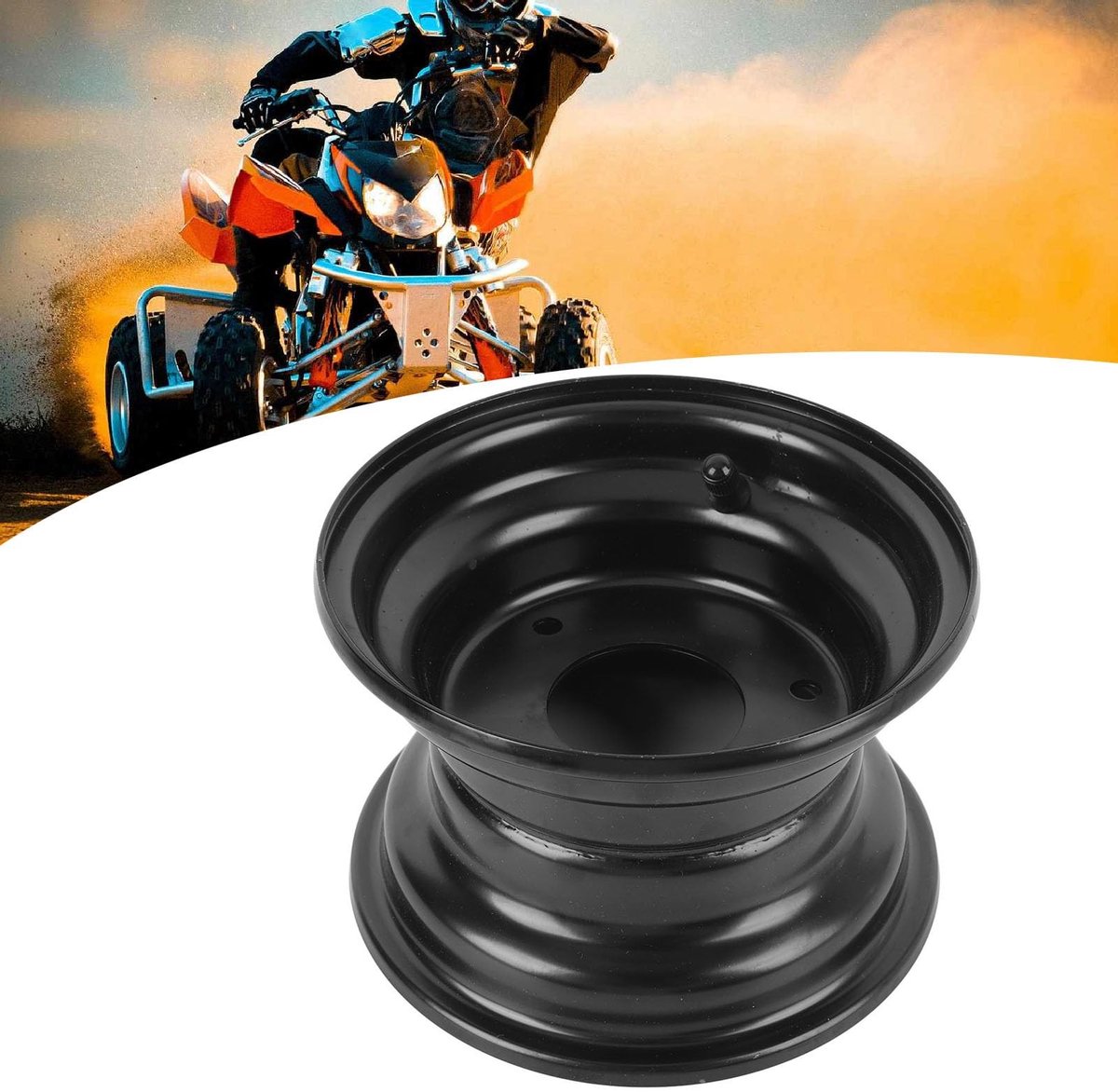 NTH products- Velg 6 Inch - Go Kart Wielvelg - Aluminiumlegering - Anti Corrosie Coating - 3 Gats Ontwerp - Geschikt voor ATV/Quad/Dirt Bike - Wiel