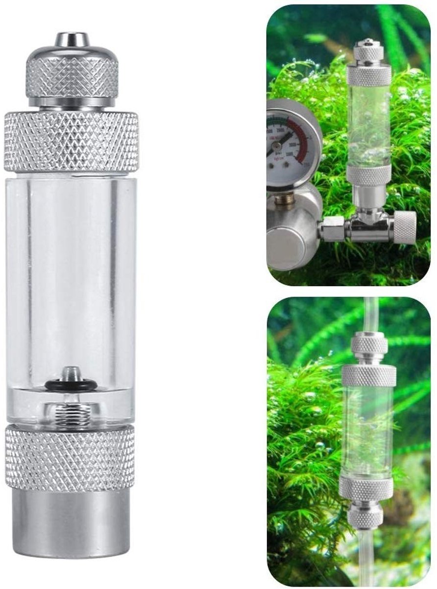 MTTproducts- Bellenteller - Aquarium Accessoire - CO2-gas Indicator - Eenvoudig te Installeren - Onschadelijk voor Planten/Vissen - Inclusief Zuignap - Aquariumaccessoire