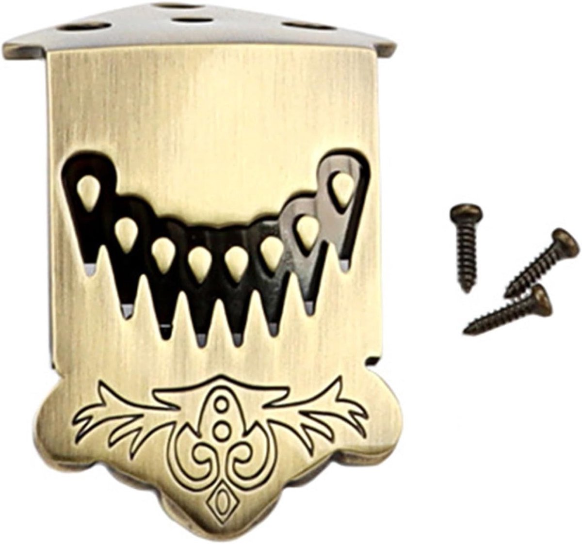 8-Snarige Mandoline Tailpiece met Schroeven - Vervangingsonderdeel voor Muziekinstrumenten, Ideaal voor Mandoline en Gitaar Accessoires