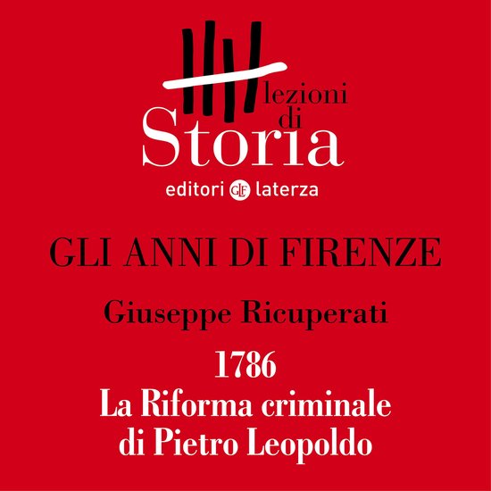 1786. La Riforma criminale di Pietro Leopoldo - cover