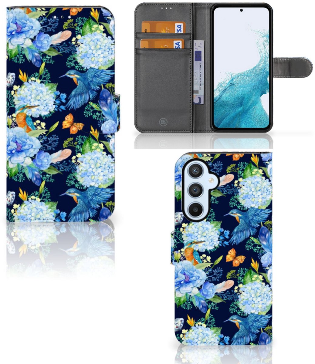 Telefoonhoesje met Pasjes voor Samsung Galaxy A54 5G IJsvogel