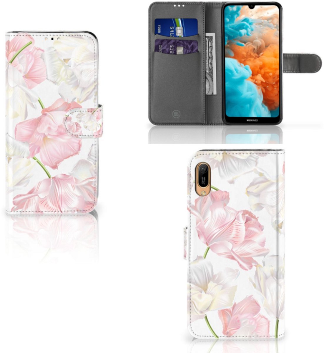 Huawei Y6 (2019) Hoesje Lovely Flowers