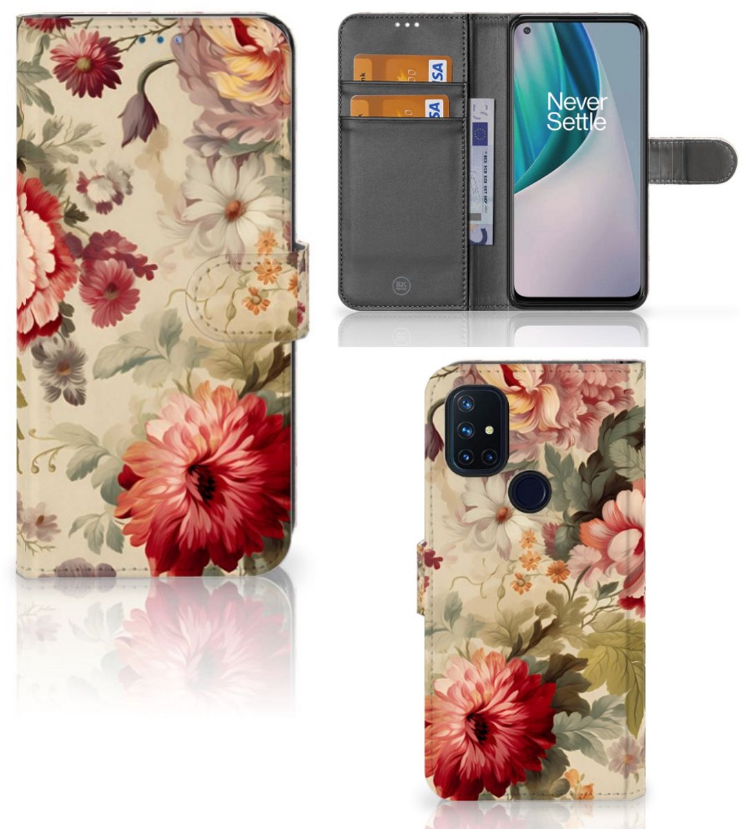 Hoesje voor OnePlus Nord N10 Bloemen