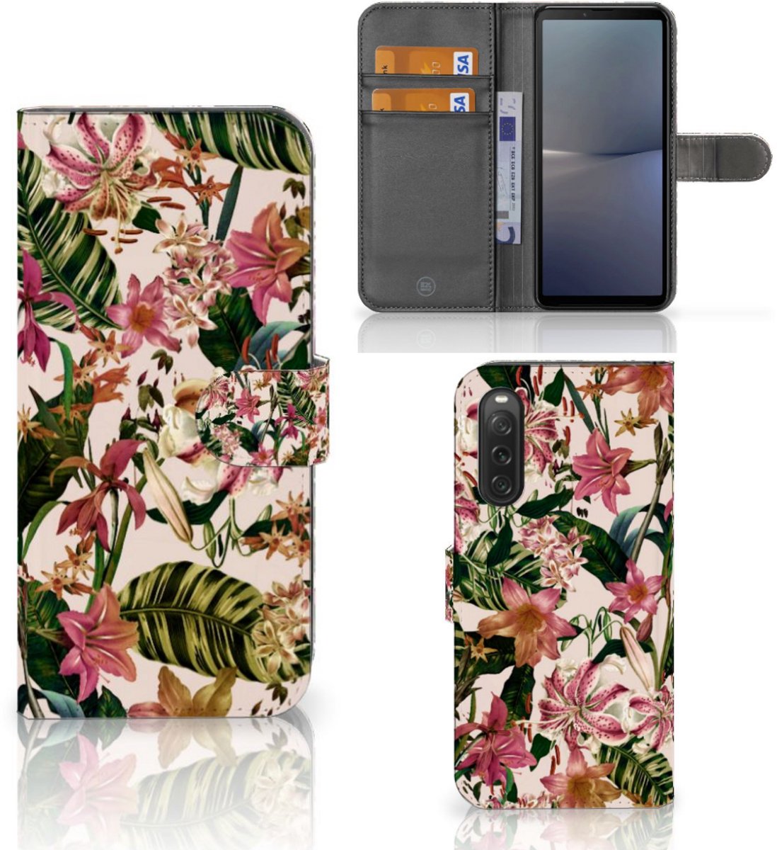 Sony Xperia 10 V Hoesje Flowers