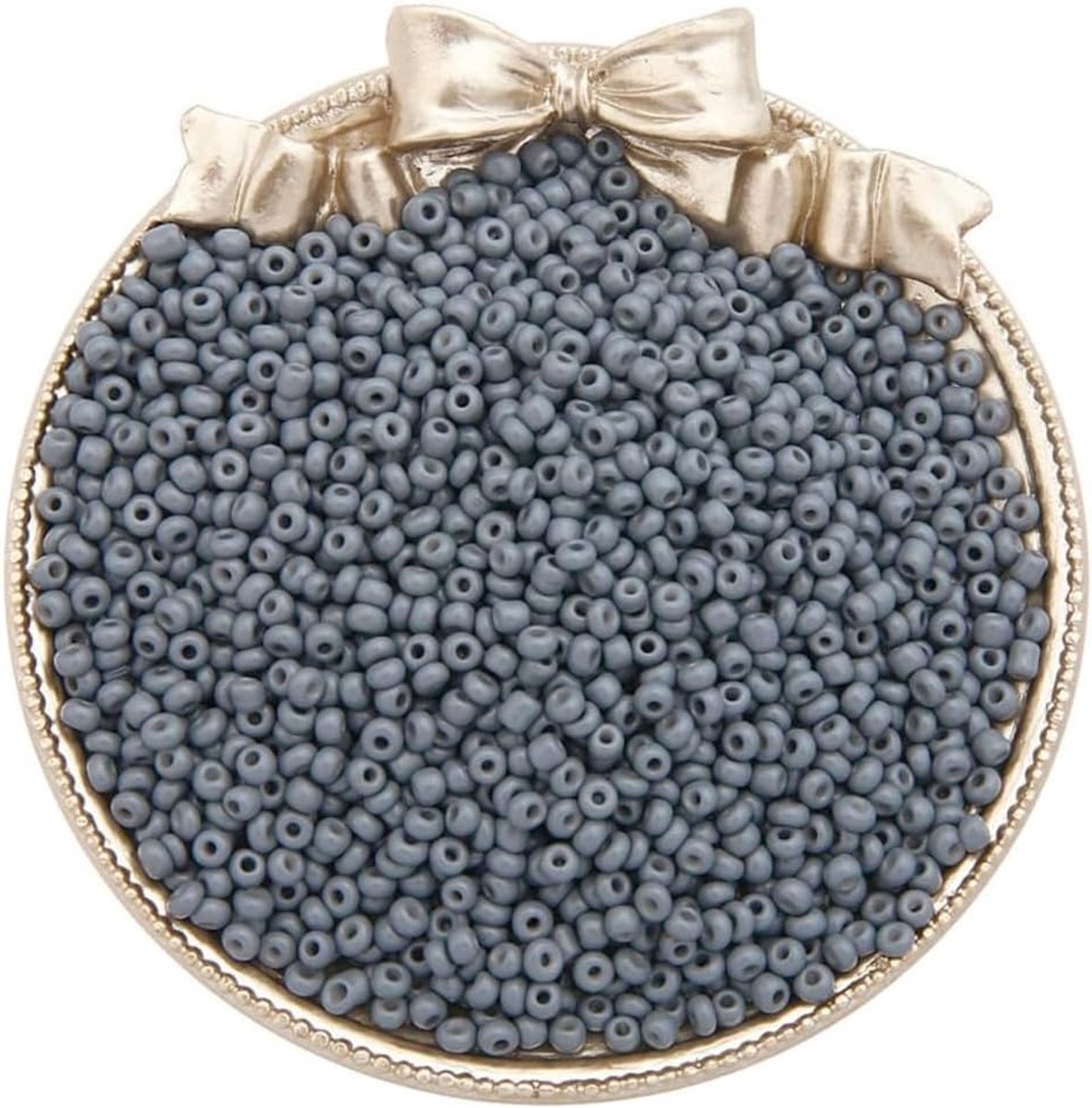 300 Stuks 4mm Ronde Glazen Kralen, Mini Glaskralen voor Handgemaakte Sieraden, DIY Armbanden en Kettingen, Lichtgrijs