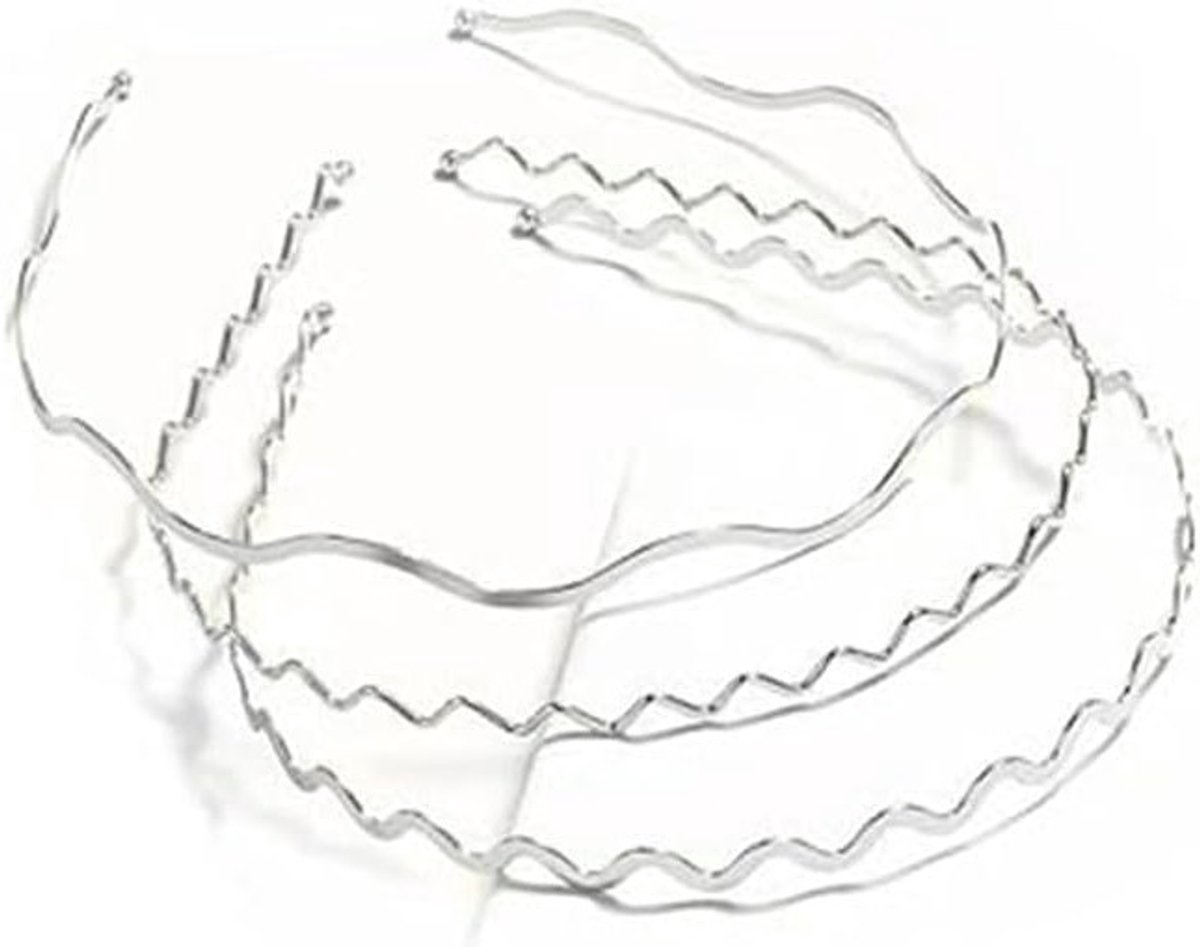 Set van 3 metalen haarbanden, dunne en non-slip haaraccessoires voor bruiloften, dagelijks gebruik en sportactiviteiten, ideaal voor yoga en make-up
