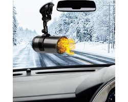 Auto Ontdooier - Verwarming Ventilator - Snel Ruiten Ontdooien - Dubbele Thermostaat - 150 cm Snoer - Zilvergrijs