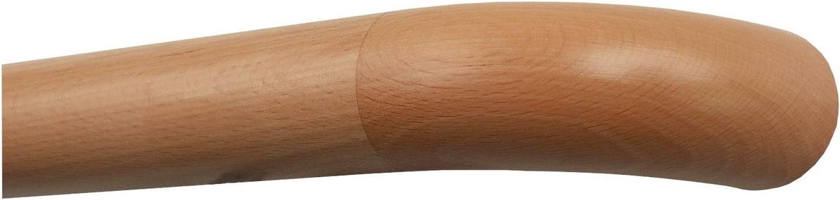 Beuken Houten Leuning - Wandgreep Trapstang - Veilig Traplopen - Kleurloos Gelakt - 130 cm - Natuurlijk Hout