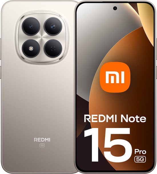 Redmi Note 15 Pro - 5G - 12GB/512GB - Titanium Zilver | bol