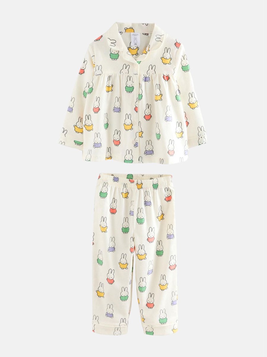 Next - Meisjes - Nijntje pyjama met knopen - Crème