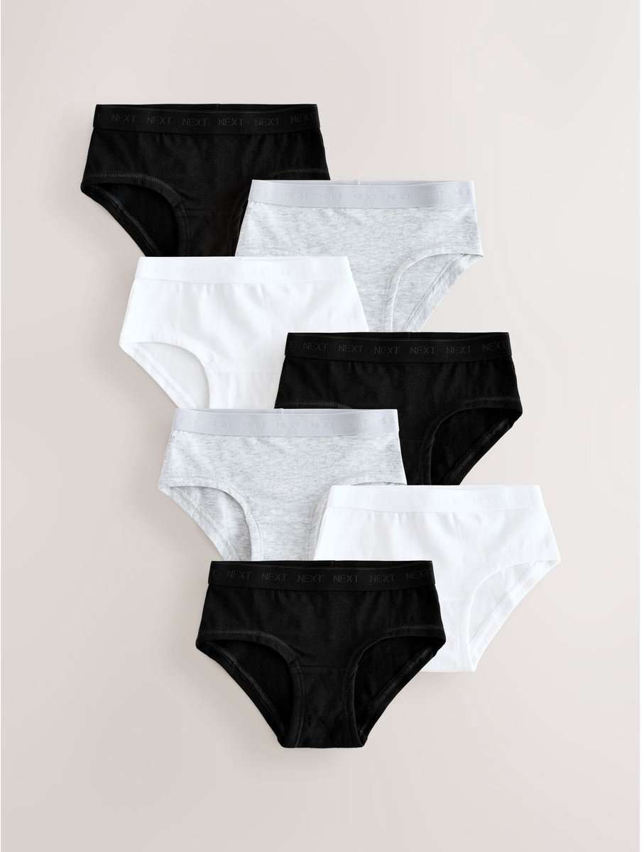 Next - Meisjes - Set van 7 hipsters - Wit