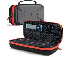 Transnovo Opberg reistas geschikt voor Nintendo Switch 2 | Switch-games accessoires | beschermhoesje / hard cover hoes case voor de Nintendo Switch consoles & joy con | Opbergtas koffer met 12 slots voor games / spellen