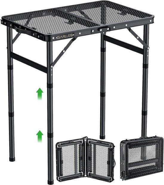 Calviero® Bbq tafel - Bbq bijzettafel - Bbq tafel met wielen - 58x40 cm ...