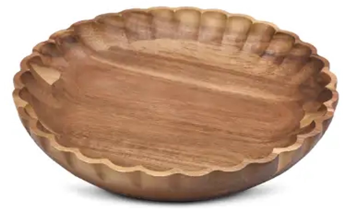 FLORI - Acaciahouten schaal - Ø 25×4 cm