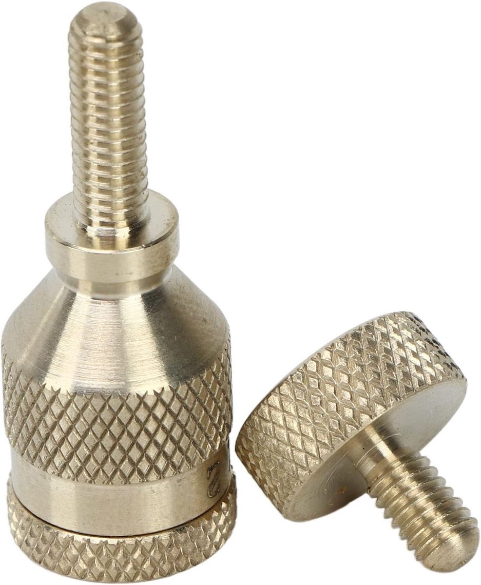 Curved Neck Schroeven voor Saxofoons - 2 Stuks 4mm Metaal voor Alt, Sopraan en Tenor Saxofoon