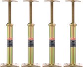 VEVOR-Trolleykrikken voor Thuisgebruik, 4-Delige Set, Hoogtebereik van 29,4 Tot 40,6 Cm, Maximaal Draagvermogen Per Stuk: 1000 Kg, Verstelbare Steunbalk voor Nivellering, Gegalvaniseerde Telescopische Trolleykrik voor Tijdelijke Ondersteuning.
