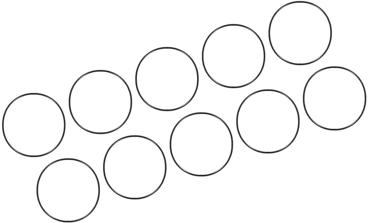 38mm x 36mm x 1mm Nitrile Rubber O-ringen - Set van 10 Stuks voor Waterkraan en Loodgieterswerkzaamheden - Duurzame Afsluitringen voor Waterdichte Verbindingen