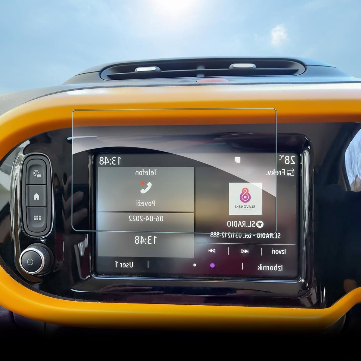 Navigatiebeschermfolie voor Renault Twingo III (2014-2024) en E-Tech Électrique (2019-2024) - 7 Inch, Krasbestendige 9H Screen Protector Film, Ideaal voor Auto Navigatiesystemen