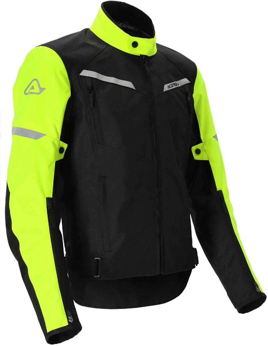 Acerbis X-Street Zwart Geel Textiele Motorjas - Jas