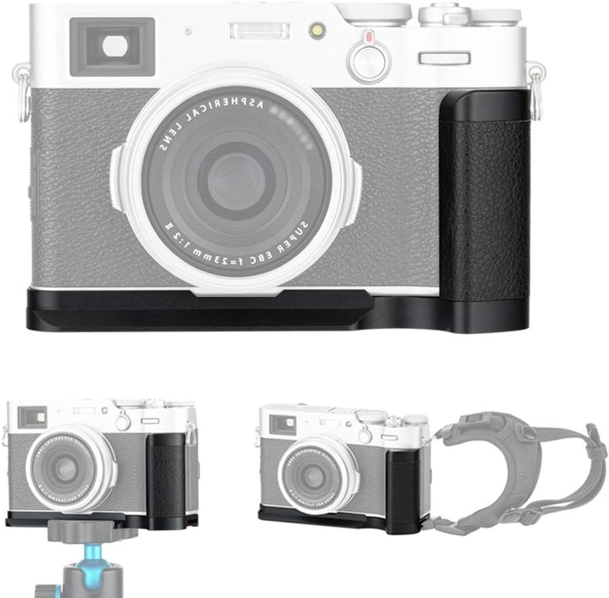 Metalen Cameragreep - Verbeterde Grip - Fotograferen - Arca Swiss Plaat - 12.9 x 6.1 cm