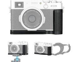 Metalen handgreep voor Fujifilm X100V en X100F camera – Arca Swiss type snelkoppelingsplaat – Verbeterde grip met anti-slip L-beugel