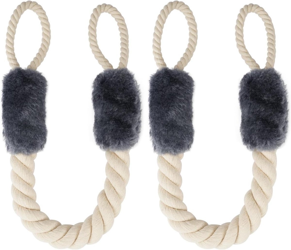 Set van 2 Deurlanyards, Veiligheidsklemmen, Katoenen Deurstoppers voor Kinderen en Huisdieren, Vingerbescherming en Deurklembeveiliging