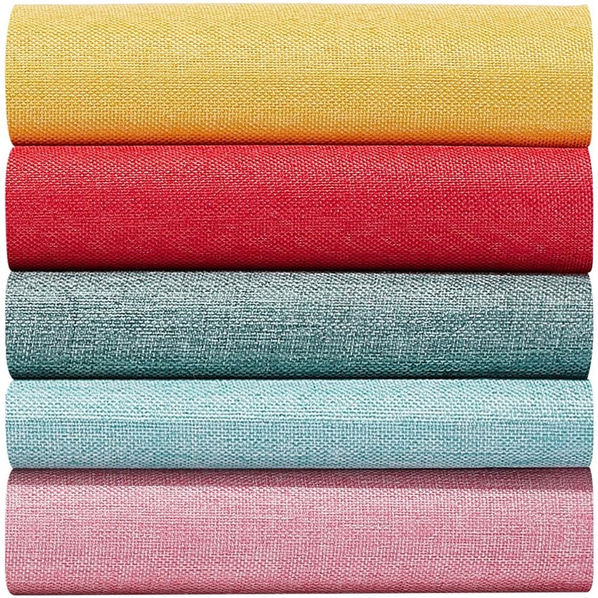 aladdien - Boekbindersheets Linnen - Boeken Reparatie - A5 A8 - 10 Stuks - 5 Kleuren - Creatief - Geschikt voor Boekbinding - Multicolor