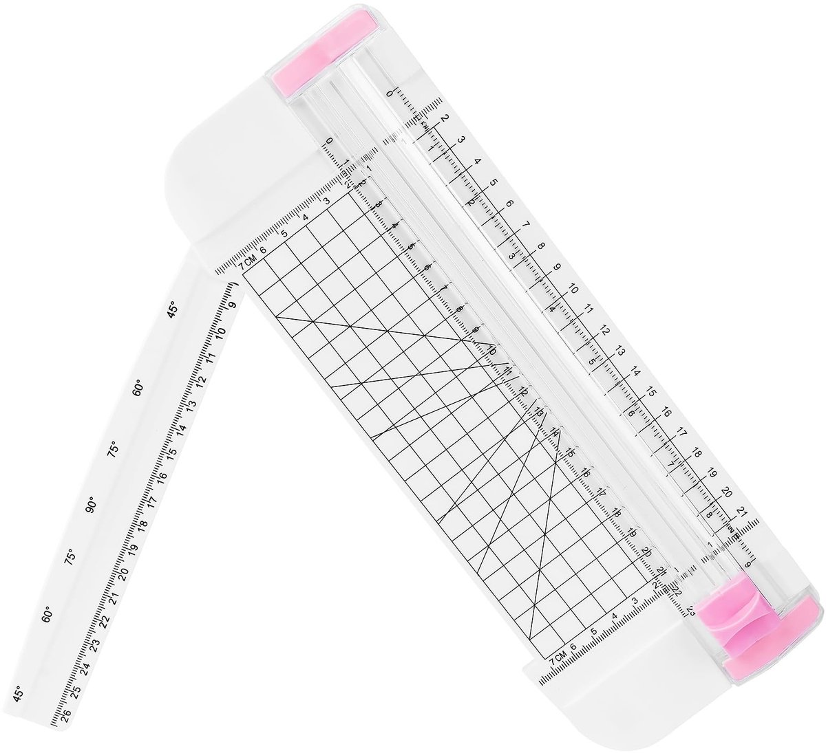 Allecto - Flintronic A5 Papiersnijder - Papiersnijmachine - Handig en veilig - Roze - Voor papier en etiketten - Draagbaar en duurzaam - Thuis en k..