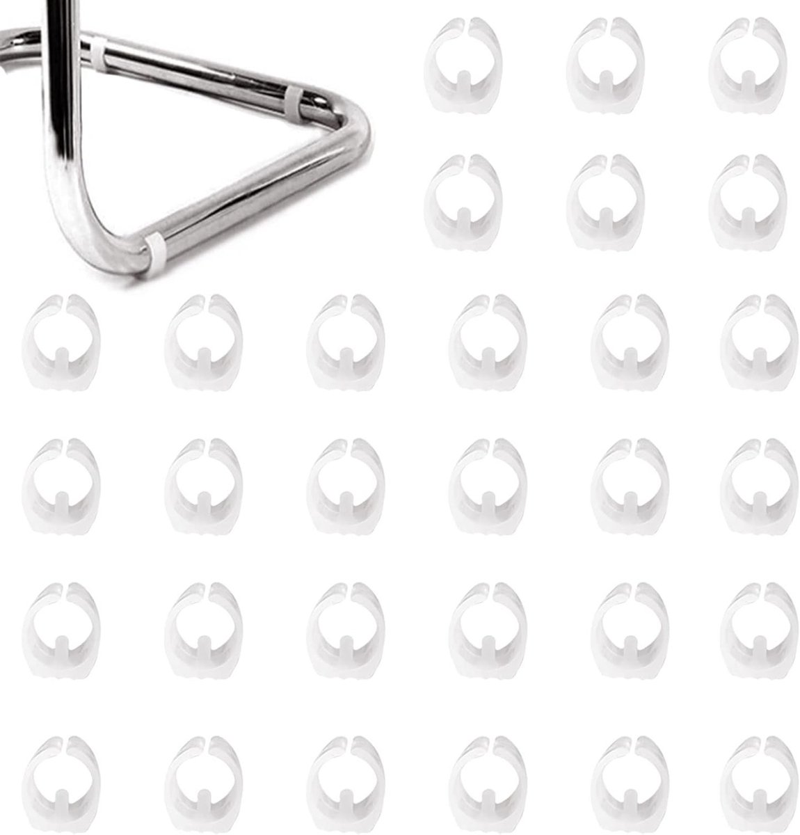 Rectangulaire meubelpootjes 16mm - Antislip stoelpoten voor meubels - Set van 15 stuks voor diameter 15-17mm