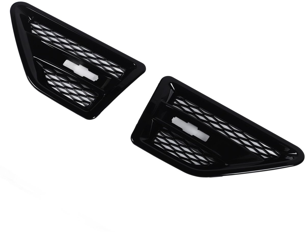 aladdien - Auto Side Mesh Vent Decoratie - Custom Vent Grille - Perfecte bescherming - Geschikt voor LR2 2007-2014 - Links Rechts - Voorkomt stof en..