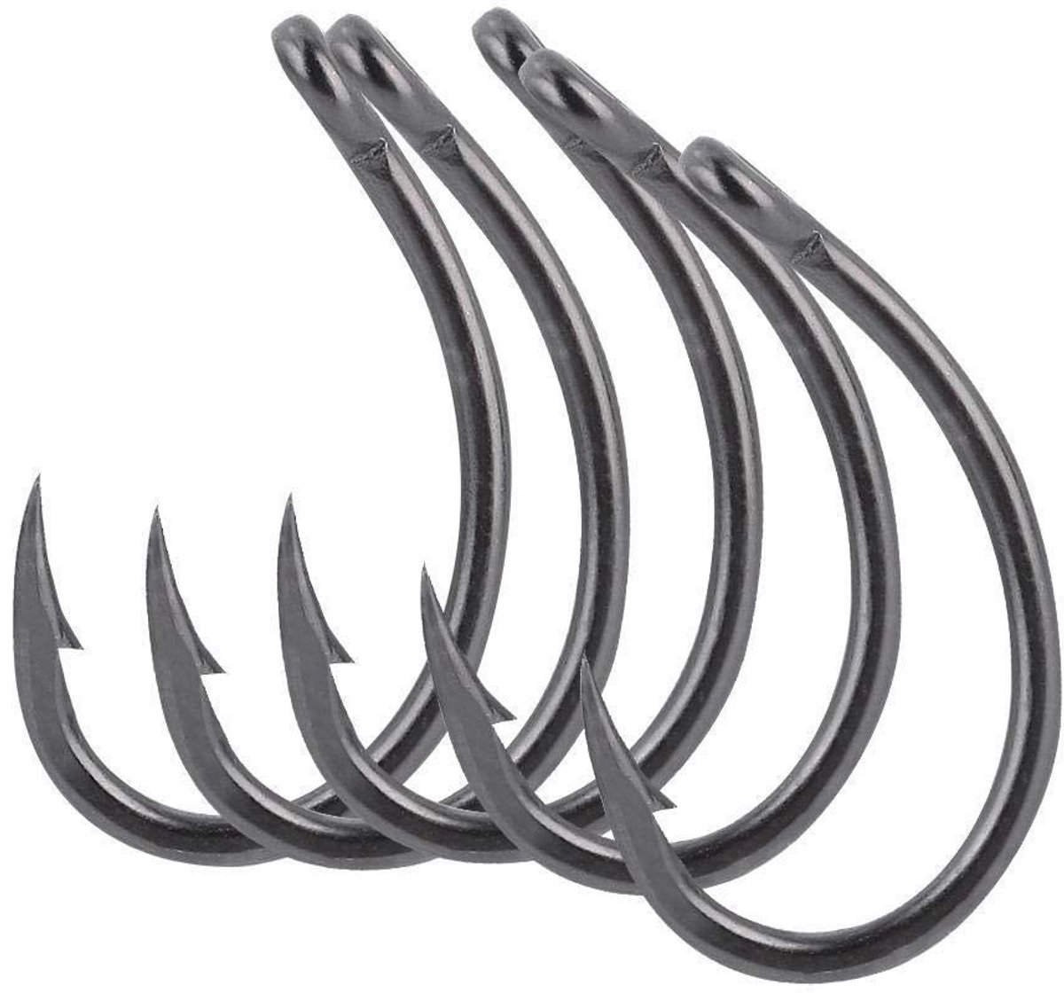 aladdien - Vissen - 30pcs Fishing Hooks - Sterke koolstofstalen haken - Formaat 8# - Cirkelhaken - Geschikt voor zoet- en zoutwater vissen