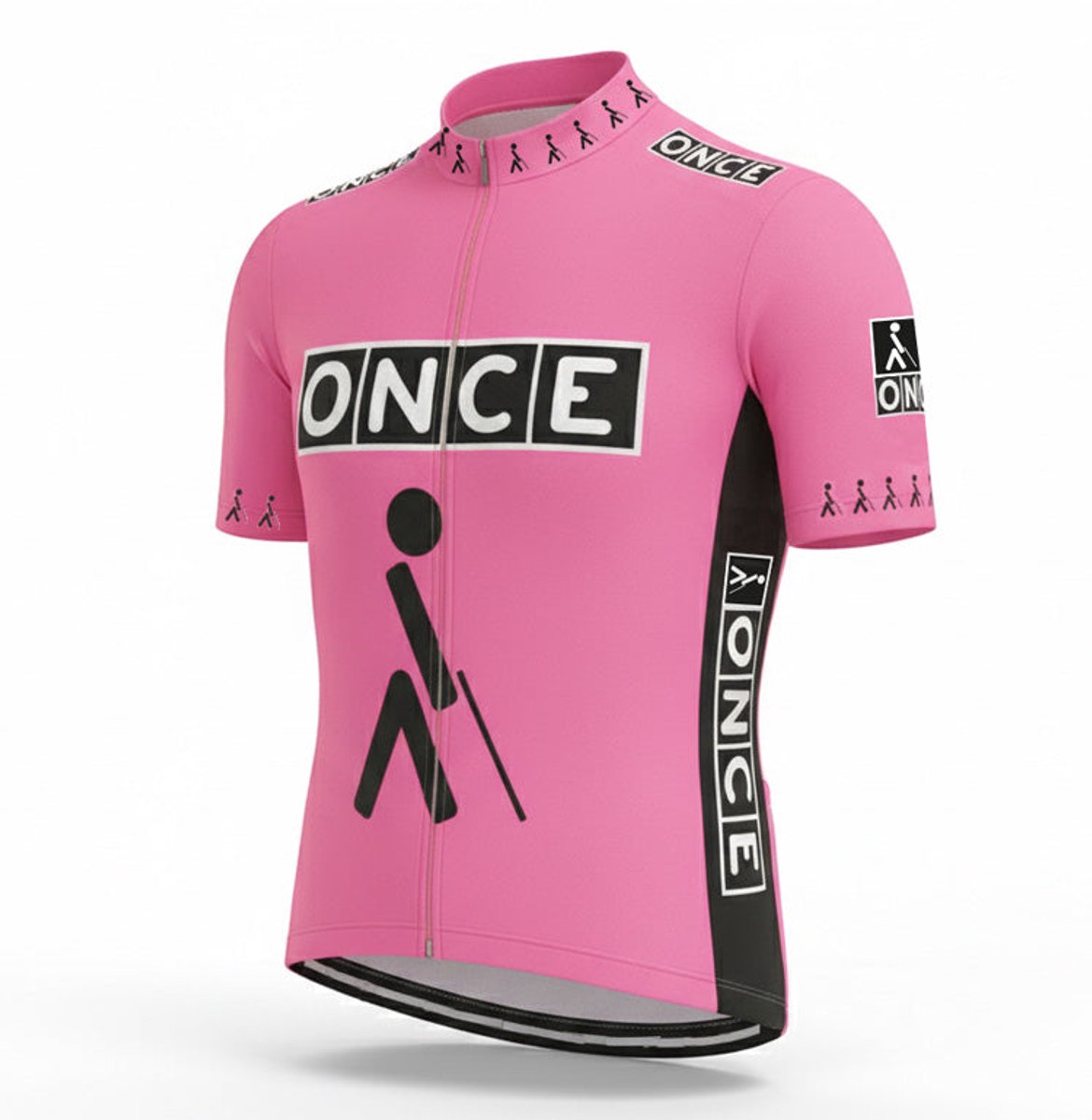 Retro Wielershirt ONCE - Roze Gruppo Sportivo - XL