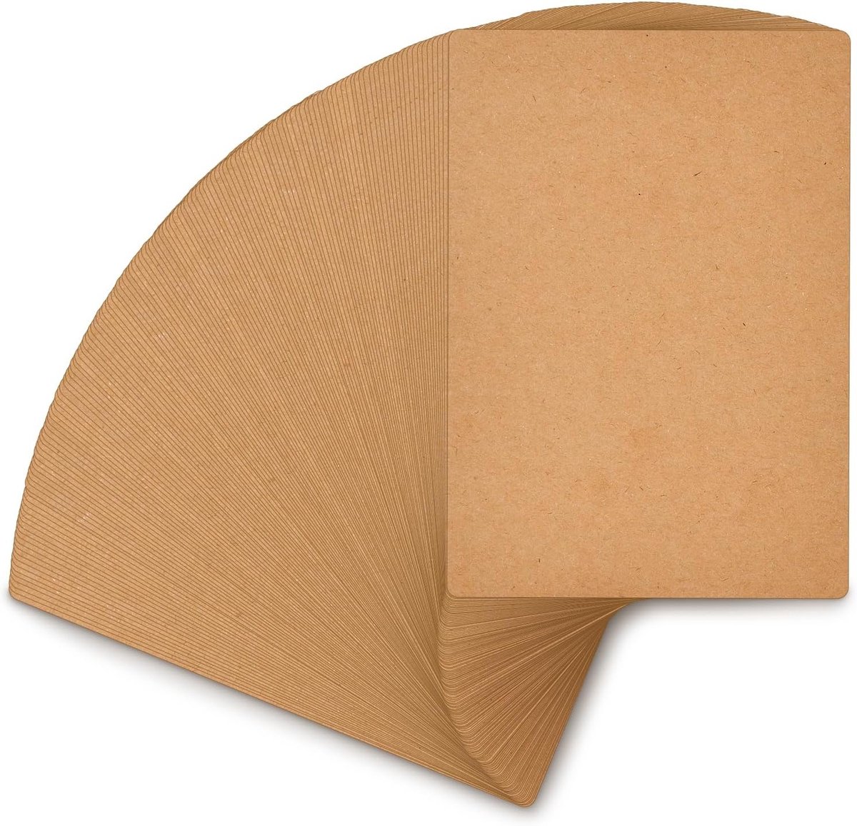 A6 54 stuks blanco ansichtkaarten vouwkaarten kraftpapier 15 x 10 cm - om zelf te personaliseren voor printers schrijven doe-het-zelf wenskaart bedankkaart