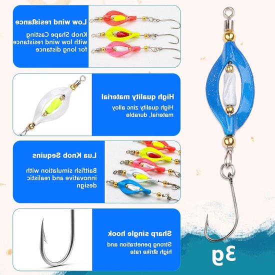 Vijfdelige Set voor Forelvissen met Lepels, Twisters en Blinkers - UV Actieve Aas met Haak en Opbergdoos — afbeelding 3