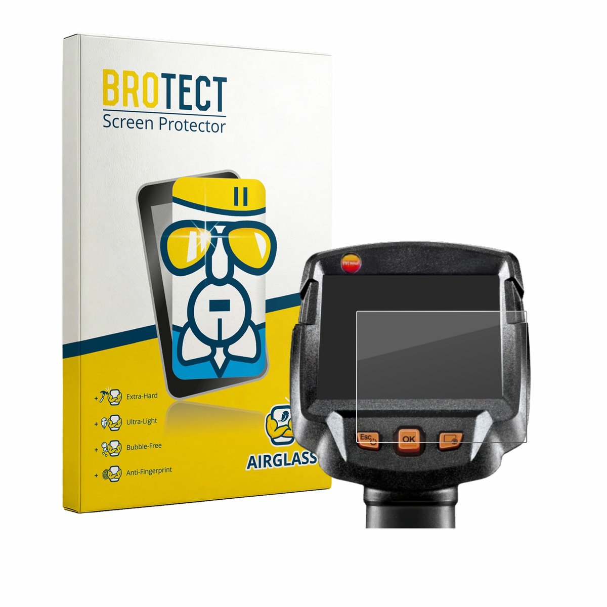 Screenprotector voor Testo 872s Beschermglas transparant