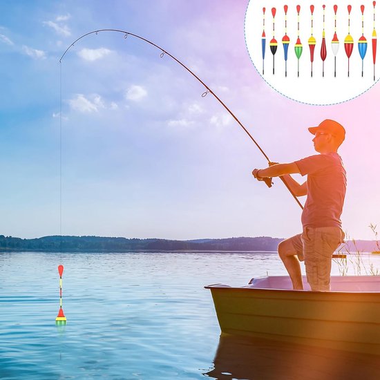 Set van 10 Gevoelige Dobbers voor Forel en Karper Vissen — afbeelding 2