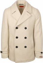 Suitable Coat Caban Wol Blend Ecru - Maat 52 - Heren - Tussenjas