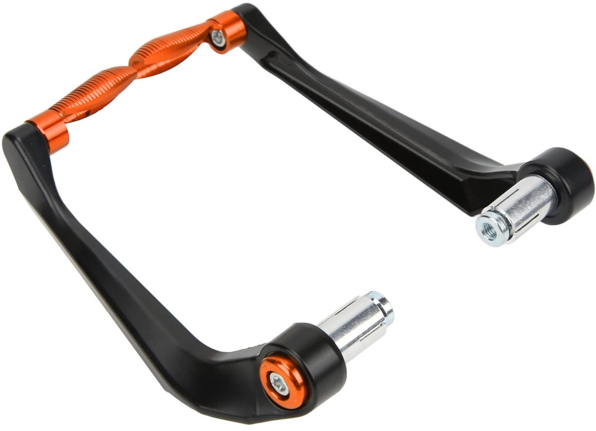 Allecto - Rem Koppeling Stuur Protector - Motorfiets Accessoires - Aluminium Hevels Guard Set - Oranje - Veiligheid en Bescherming - Geschikt voor ..