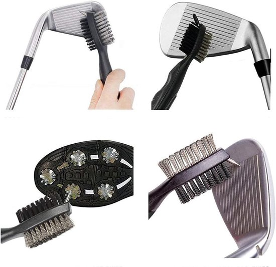 Complete Golf Club Schoonmaakset met Borstels, Microvezeldoek, Opvouwbaar en Reparatietool met Balmarker voor Optimale Prestatie — afbeelding 3