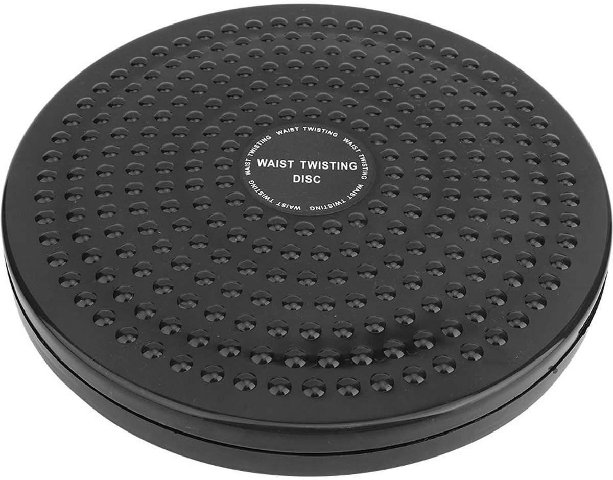 Allecto - Twisting Waist Disc - Antislip - Duurzaam Thuis Trainingsmateriaal - Zwart - Fitness Accessoire - Beweging - Oefeningen - Thuisgebruik