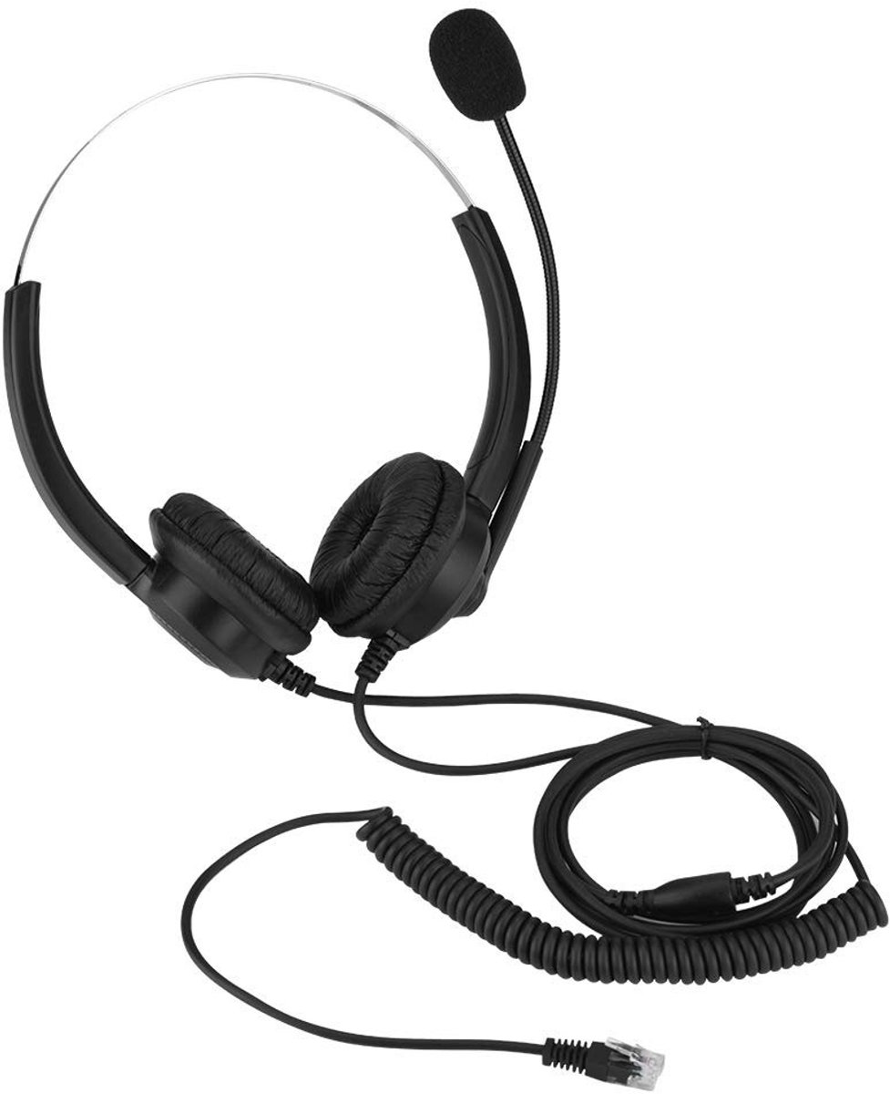 Allecto - Call Center Headset - Ruisonderdrukkende Hoofdtelefoon - Comfortabele Pasvorm voor Langdurig Gebruik - Professioneel Geluidskwaliteit - G...