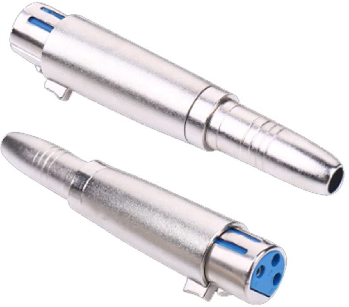Allecto - 3-Pin naar 1/4 Adapters - Hoge geleidbaarheid - Slijtvast - Vrouwelijke Mono Plug - Audio connectie - Geschikt voor microfoon en mixer